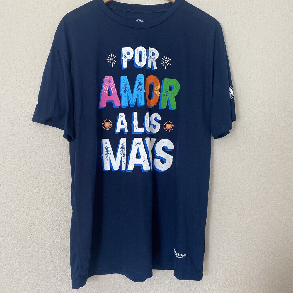 Dallas Mavericks “Por Amor A Los Mavs” Special Edition Shirt Adult size XL. New